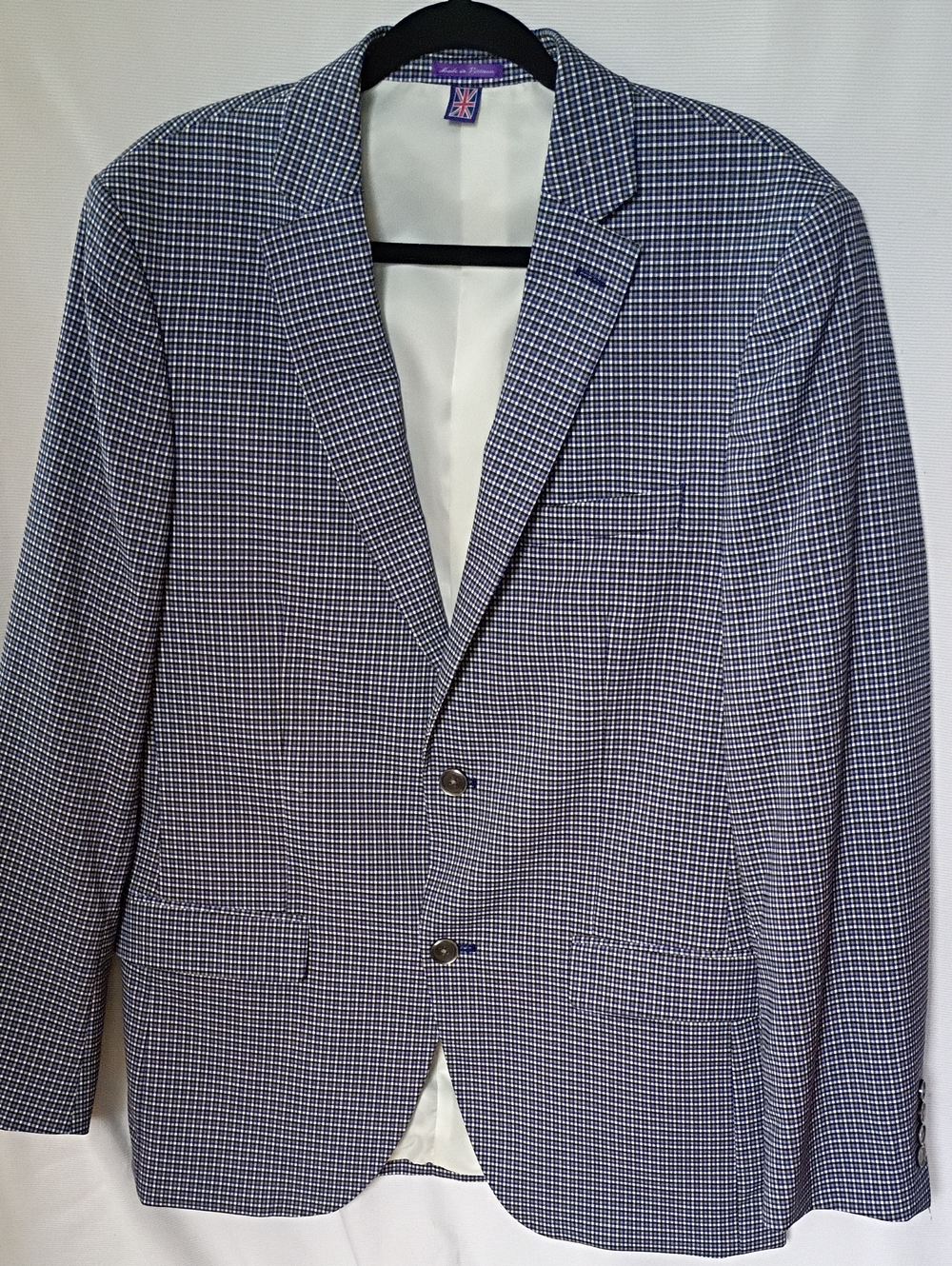 The Savile Row Co. London Bromley Checkered Jacket 40L